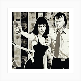 Pulp Fiction Art Printby Nour Tohme 1 Art Print