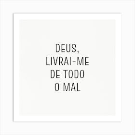 Deus è bom 1 Art Print