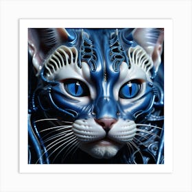 Robot Cat 3 Art Print