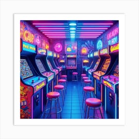 Arcade Room 1 Art Print