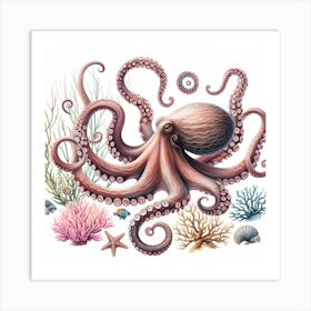 Octopus 3 Art Print