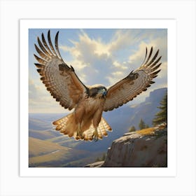 Default The Hawkspecies The Hawk Could Be A Redtailed Hawk A C 0 1 Art Print