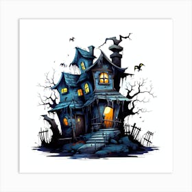 Haunted House Art Print