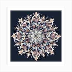 mandala-style pattern Art Print