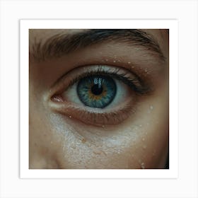 Close Up Of A Woman'S Eye Art Print