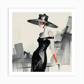 French woman Art Print