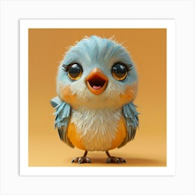 Cute Little Bird 28 Art Print