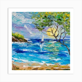 Blue breeze Art Print