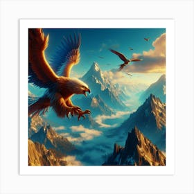 Eagle In Flight 1 Art Print