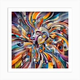 Abstract Of A Woman 3 Art Print