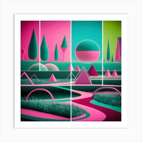 Abstract Landscape 6 Art Print