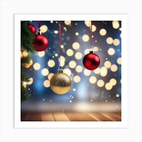 Christmas Ornaments 67 Art Print