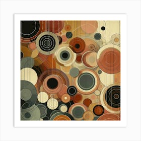 Abstract Circles 35 Art Print