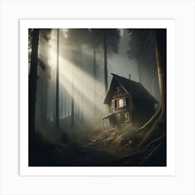 House In The Woods Art Print