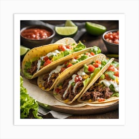 Mexican Tacos Art Print