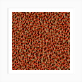 A Seamless Pattern Asymmetrical Zigzags And Jagged Lines, Herringbone Pattern, 141 Art Print