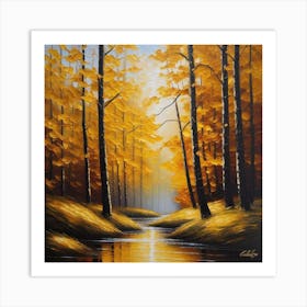 Autumn In The Forest 9 Art Print