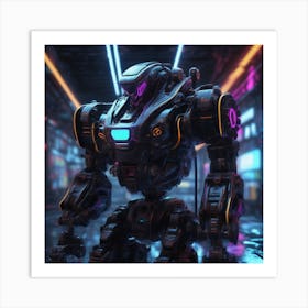 Futuristic Robot 62 Art Print