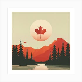 Canadian Flag Canada Art Print