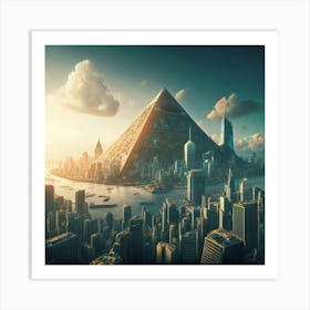 Futuristic Cityscape 4 Art Print