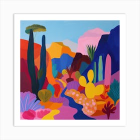 Colourful Gardens Desert Botanical Garden Usa 1 Art Print