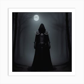 Dark Knight In The Woods Art Print