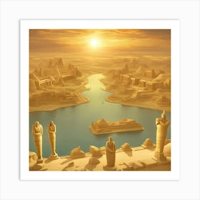 Egyptian City 3 Art Print