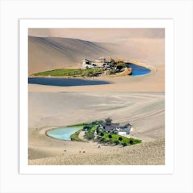 Sand Castle In The Desert Art Print