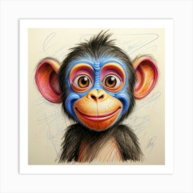 Chimpanzee 15 Art Print