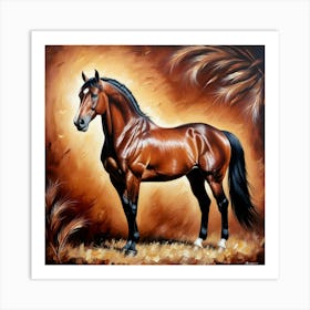 Horse Painting Art Print