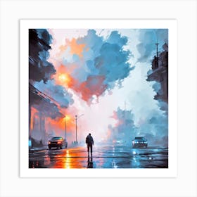 City At Night Art Print