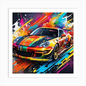 Porsche Gt3 Painting Art Print