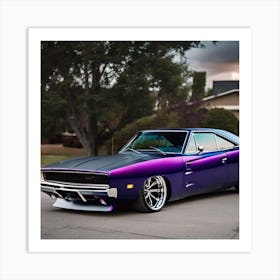 Purple Charger Art Print