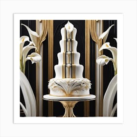 Gatsby Cake Art Print