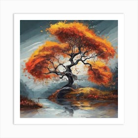 Autumn Tree Art Print