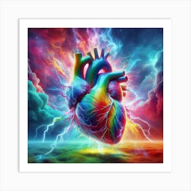 Rainbow Heart Art Print