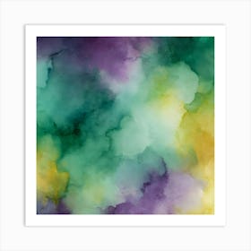 Abstract Watercolor Background 2 Art Print