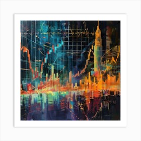 A Stock Market Graph Oil Painting Illustration 1718663945 2 Art Print