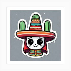 Day Of The Dead Skull 1 Art Print