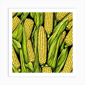 Sweetcorn As A Logo (85) Art Print