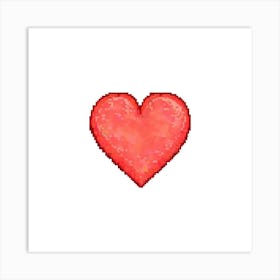 Pixel Heart Art Print