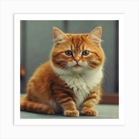 Orange Tabby Cat 1 Art Print