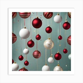 Christmas Ornaments 135 Art Print