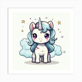 Cute Unicorn, Cute Unicorns, Cute Unicorns, Cute Unicorns 1 Art Print