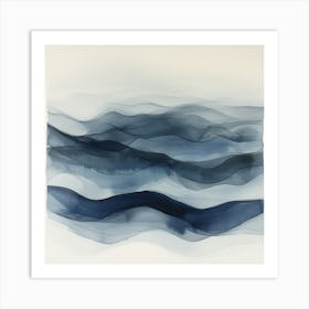 'Blue Waves' Art Print