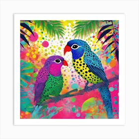 Two Parrots Art Print