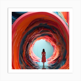 Tunnel Of Color Art Print