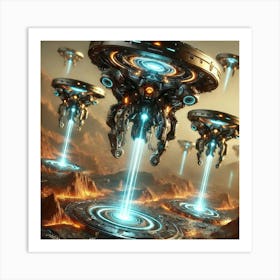 Terraforming Drones Of The Terraformer Battalion Art Print