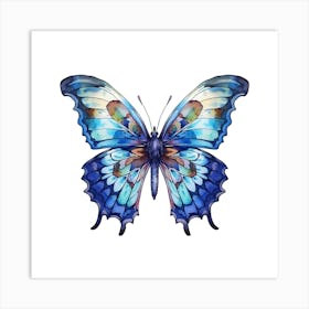 Blue Butterfly 2 Art Print