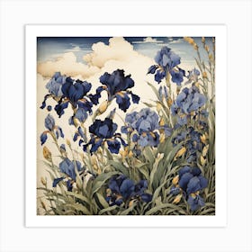 Blue Iris Art Print